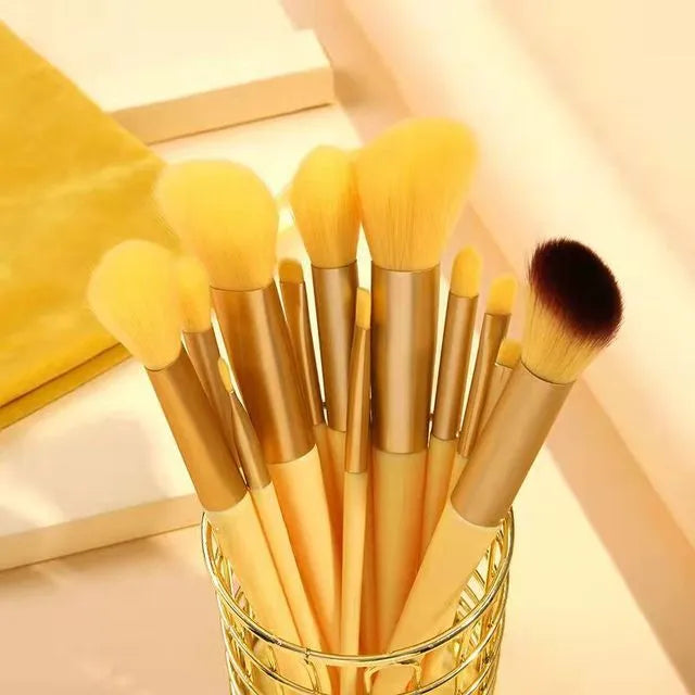13Pcs Soft Fluffy Makeup Brushes Set for Cosmetics Foundation Blush Powder Eyeshadow Kabuki Blending Makeup Brush Beauty Tool